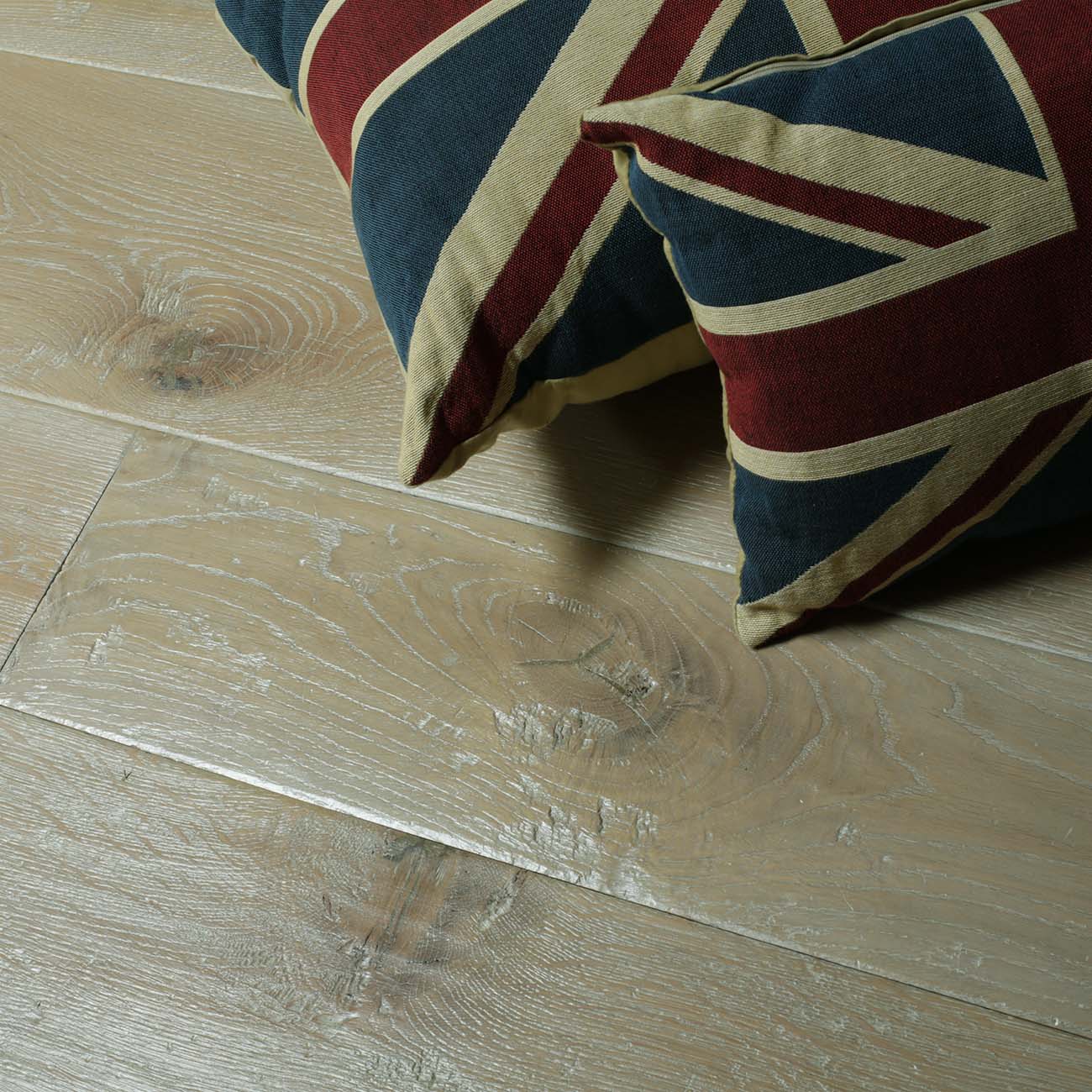 Original weathered real oak flooring